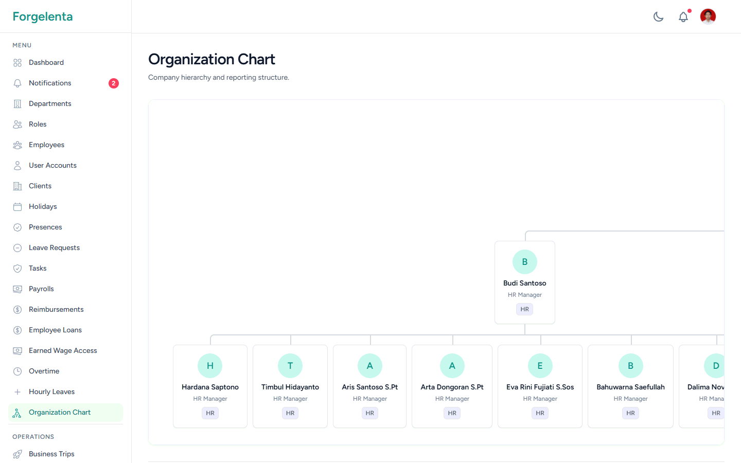 ForgeLenta: HRIS & Payroll System screenshot 5