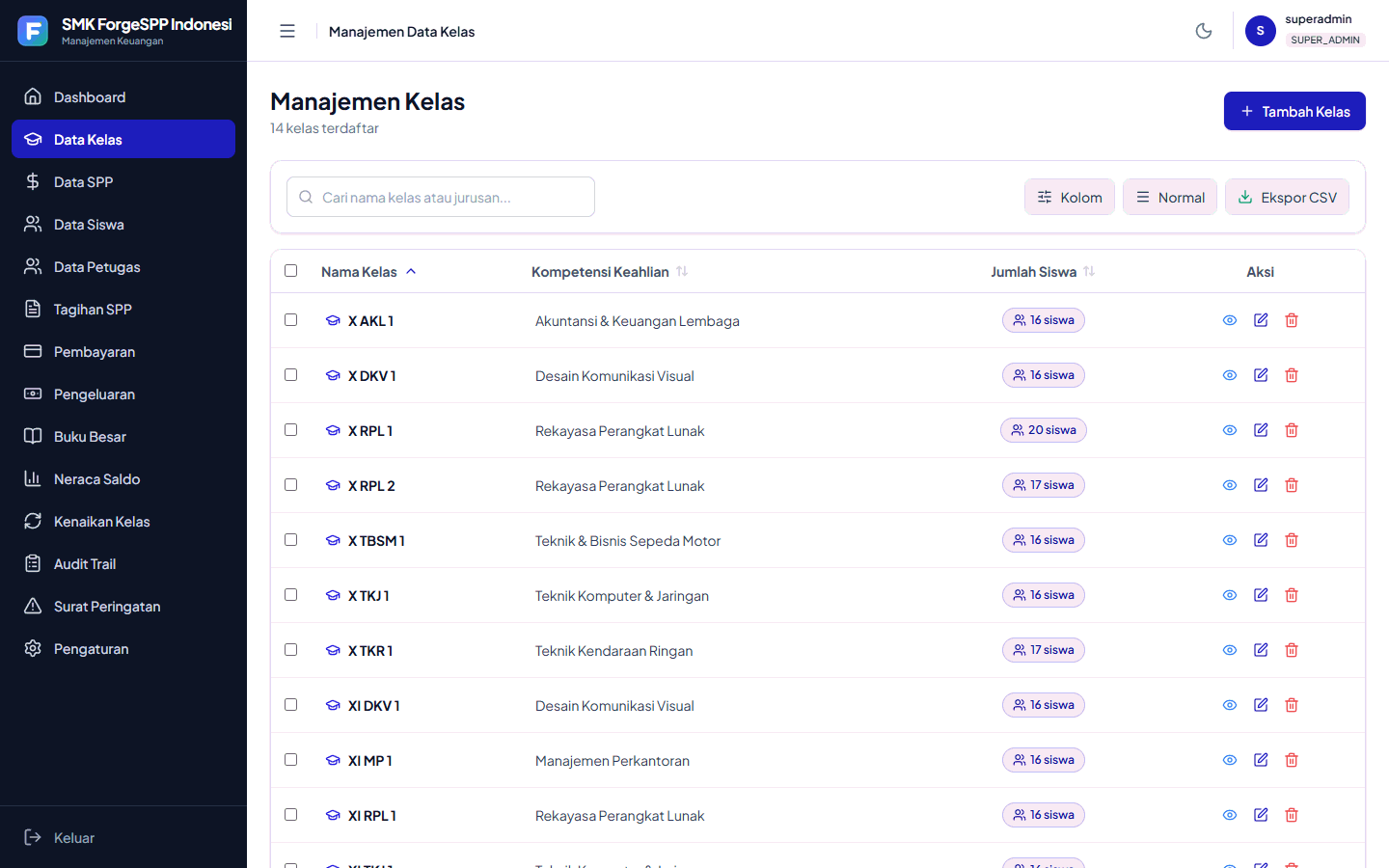ForgeSPP: Financial & Tuition Management System screenshot 4
