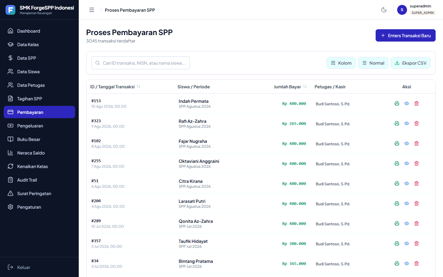 ForgeSPP: Financial & Tuition Management System screenshot 9