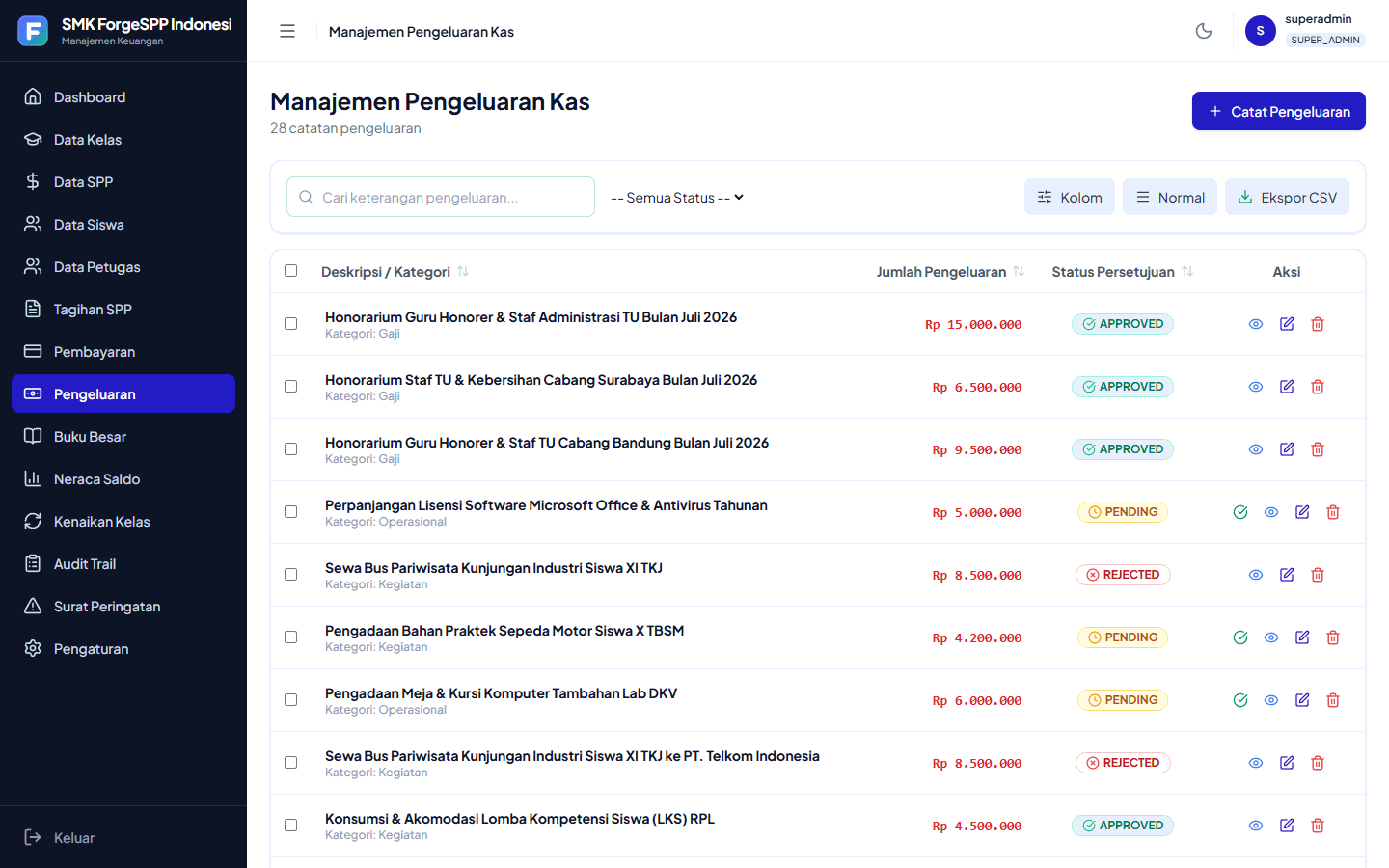 ForgeSPP: Financial & Tuition Management System screenshot 10